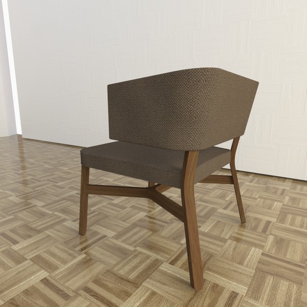 3ds max croissant chair - Croissant Bar Chair by TheToastMaster